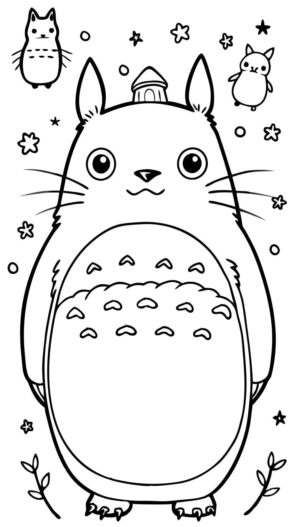 pages à colorier totoro